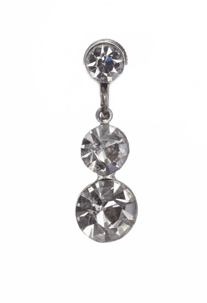 vintage diamante earrings