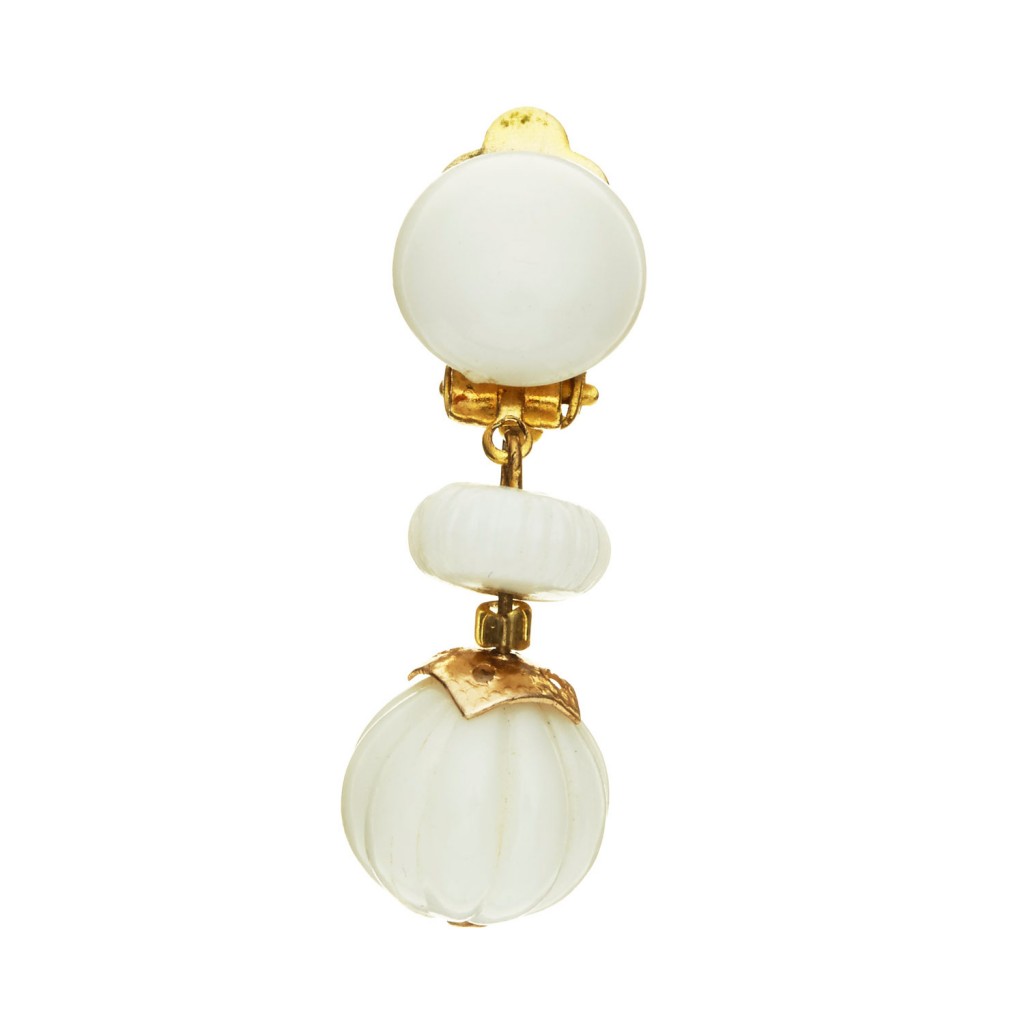 vintage '50's glass earrings