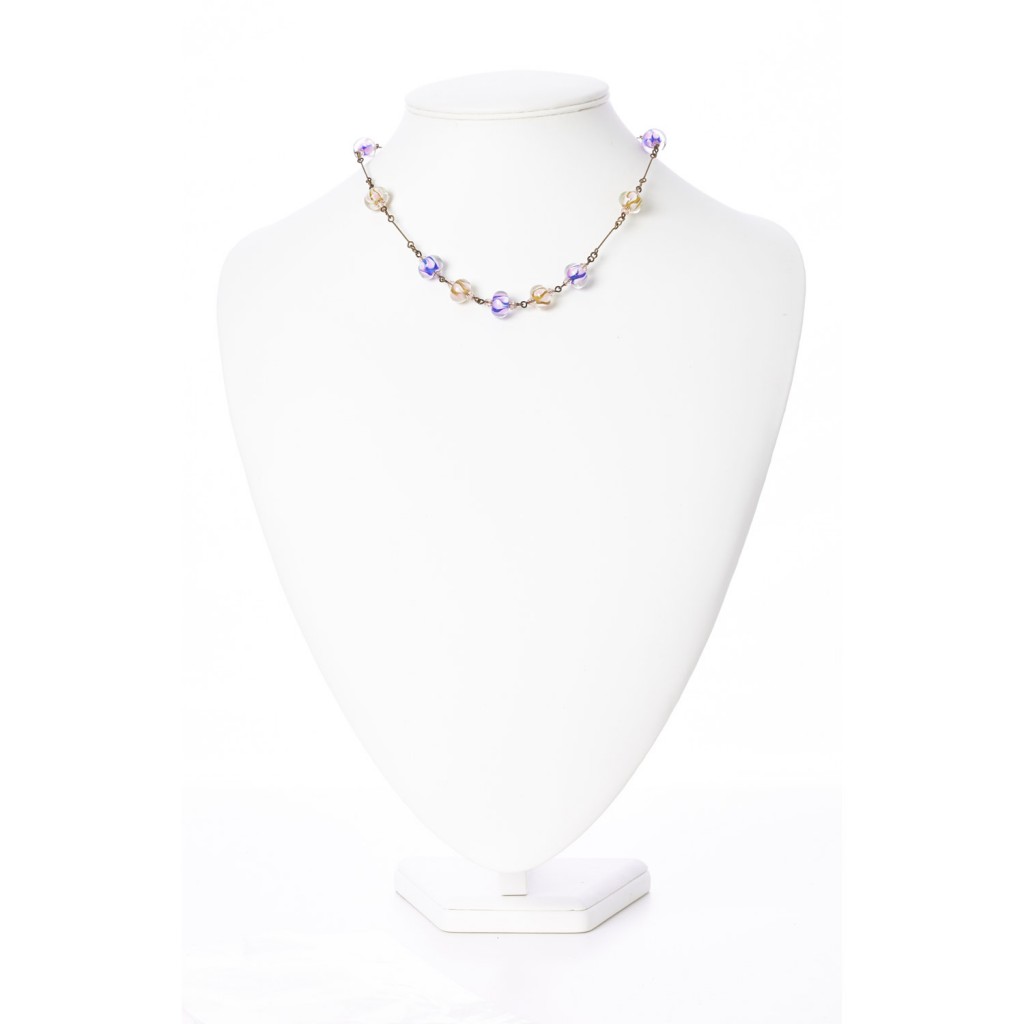 vintage glass necklace
