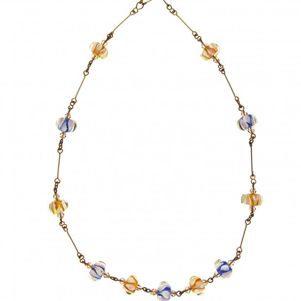 vintage glass necklace