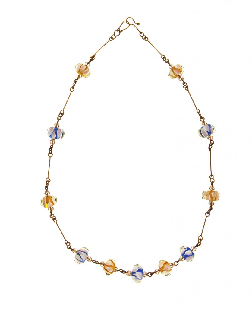 vintage glass necklace